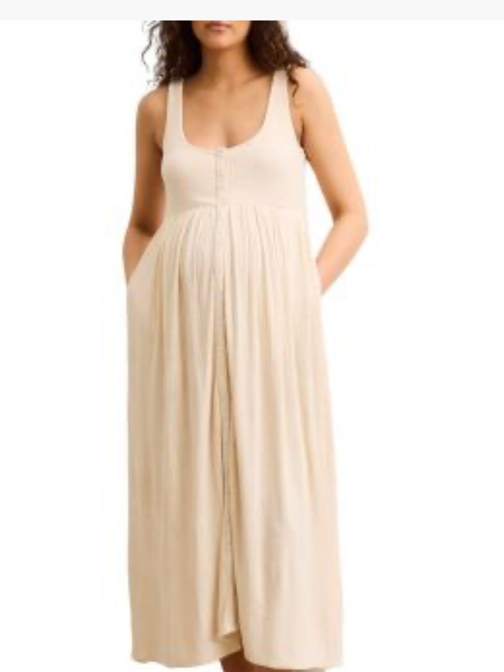 HATCH Collection
Maternity The Softest Pointelle Maternity/Nursing Tank Dress